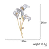 Resin Tulip Brooch for Women Unisex Rhinestone Flower Pin Pearl Plant Lapel Pin Banquet Party Backpack Gifts Jewelry Accessories - Image 8