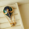 Skeds Middle Design Baroque Enamel Balloon Alloy Vintage Pin Brooch For Women Elegant Classic Palace Badges Accessories - Image 4