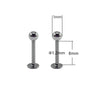 2PC Punk Stainless Steel Spike Ball Labret Lip Piercing Devil Studs Cone Conch Helix Cartilage Earrings Falt Piercings Jewelry - Image 8