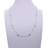 Silver CZ Station Chain Necklace Sparking Cubic Zirconia One Double Triple Multi Row Women Collar - Image 8