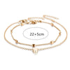 Female Heart Anklets Bracelet Sandals Foot Jewelry Leg Anklets on Foot Bracelets for Women Leg Chain Jewelry Accessories - Image 6