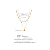 Stainless Steel Double Layer Chain Overlay Necklace Drop Beads Daily Arrivals Jewelry - Image 6