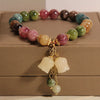 Colorful Beaded Orchid Pendant Bracelets for Women Girls Crystal Handmade Beads Bracelets Aesthetic Jewelry Gifts - Image 2