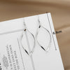 Spiral Women's Hook Earrings Hollow Twist Geometric Statement Long Hanging Earrings Wraped Oval Metal Pendants Earrings - Image 3