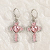 Goth Vintage Cute Bowknot Pink Strawberry Heart Star Pendant Earrings Egirl Gothic 2000s Y2K Emo Rave Jewelry Scene Accessories - Image 7