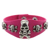 Punk Bracelet for Men Women Goth Black Leather Wristband with Metal Skull Spike Studded Rivets Cuff Bangle Adjustable - Image 7