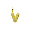 Stainless Steel Gold Plated 26 Letters Name Necklace Zircon Pendant Necklace - Image 22