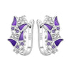 Silver Butterfly Fluttering Insect Earrings Jewelry Drop Earrings Jewelry Party Anniversary Gifts - Image 38