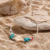 Shell and Starfish Charm Bracelet with Adjustable Rope Detail - Image 10