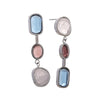 Geometric Drop Earrings with Stainless Steel Posts in Gold-Tone or Silver-Tone - Image 7