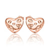 Rose Gold Series Silver Flamingo Giraffe Star and Moon Flower Earrings Elegant Party Jewelry Gifts - Image 31