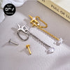 Titanium Star Ear Cartilage Nail Chain Pendant Cross Zircon Earnail Women's Perforated Jewelry - Image 5