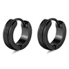 1 Pair Unisex Classic Punk Simple Circle Stainless Steel Earrings For Women Men Cool Round Huggie Hoop Earrings Female Jewelry - Image 3