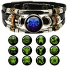 12 Constellation Zodiac Sign Charm Luminous Bracelets Men Women Vintage Multilayer Wrap Leather Bracelet Bangle Birthday Gift - Image 1