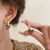 Cute Red Heart Earrings For Women Simple Smooth Love Hoop Earrings Geometric Earrings Party Round Ear Jewelry A - Image 4