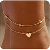 Gold Anklets Bracelets for Women Gold Plated Stainless Steel Dainty Layered Anklets Bracelets Set Jewelry Gift - Image 10