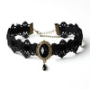 1PC Vintage Gothic Choker Necklace Lace Gemstone Pendant Necklace for Women Girl Velvet Chain Cosplay Jewelry Gift - Image 10