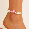 Boho Shell Rope Chain Anklets for Women Flower Shell Beach Charm Anklet Beach Barefoot Ankle Bracelet Leg Chain Foot Jewelry - Image 5