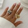 Simple Ccb Small Ball Ring for Women Men Punk Hip Hop Metal Open Finger Ring Female Jewelry Gift - Image 2