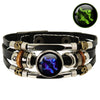 12 Constellation Zodiac Sign Charm Luminous Bracelets Men Women Vintage Multilayer Wrap Leather Bracelet Bangle Birthday Gift - Image 9