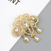 Sunspicems Morocco Crystal Brooches For Women Gold Color Caftan Brooch Pins Flower Algeria Bride Wedding Jewelry Dubai - Image 5