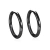All Black Hoop Sword Pointed Cone Pendant Earring Stainless Steel Earrings For Women Men Accessories Goth Steampunk Jewelry - Image 7