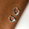 Silver Color Geometric Hoop Earrings for Women Men Irregular Earrings Daily Jewelry - Image 8