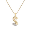 Gold/Silver Color Mixed 26 Letters Pendant Necklaces For Women Men Shiny CZ Zircon Inlay Party Jewelry Gift - Image 22