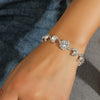 Wedding Bridal Jewelry 1-10 Row Cuff CZ Rhinestone Crystal Stretch Strand Bracelet Bangle - Image 12