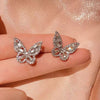 A Pair Vintage Couples Creative Angel Wings Stud Earrings Women Punk Studs Birthday Jewelry Gift - Image 10