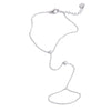 Stainless Steel Zircon Beads Back of Hand Chain Finger Bracelet Chic Sexy Jewelry Gift - Image 45