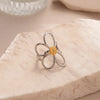 Silver Rings For Women Simple Elegant Open Vintage Gold Wide Flat Ring Jewelry Gift - Image 9