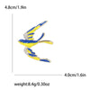 Rhinestone Swallow Brooches for Women Enamel Ukrainian Element Bird Category Pins Event Party Decoration Clothes Accessories - Image 3