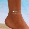 Seven-Piece Anklet Set with Beads and Starfish Charms - Image 12