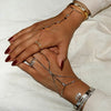 Long Tassel With Slippy Bar Bling Round Oval Triangle CZ Setting Women Unique Bracelet Wrap One's Finger Jewelry - Image 4