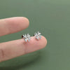 Korean Silver Needle Tragus Piercing Helix Studs Earrings for Women 2Pcs Butterfly Heart Ear Piercing Body Jewelry - Image 24