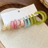 12 Pcs Multi-color Dripping Oil Square Heart Stud Earrings for Women Cute Small Irregular Ear Studs Daily Dating Jewelry Sets F - Image 13
