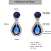 Geometric Drop Colorful Zircon Clip on Earring for Women Without Piercing Ear Clip for Women Wedding Jewelry - Image 6