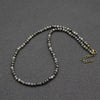 Simple 4mm Small Stone Necklace Men Handmade Howlite Tiger Eyes Beaded 48cm Short Collar Boyfriend Leisure Jewelry - Image 1
