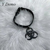 Punk Medical Waste Pendant Pu Leather Adjustable Choker Rock Casual Necklace - Image 24