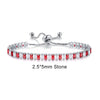 Adjustable Multicolor Tennis Bracelet with Colorful Stone Accents - Image 15