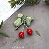Green Botanical Brooch Pin with Leaf and Flower Designs - Image 34