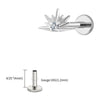 Titanium CZ Starburst Stud Earring 16G Sunrise Helix Stud Tragus Cartilage Labret Monroe Piercing Jewelry - Image 32