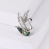 Shell Swan Brooches for Women Unisex Feather Pins Dove Accessories Peacock Model Office Party Friends Gift - Image 3