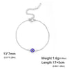 Stainless Steel Turkey Evil Eye Bracelets for Women Flat Blue Evil Eye Lucky Chain Charm Bracelet Jewelry Gifts - Image 8