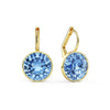 Gold Color Classic Bella Drop Earring for Women Wedding Birthday Crystals from Austria Round Cut Dangle Pierced Jewelry - Image 7