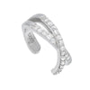 Silver Zircon Double layer Clip Earrings Women 1Piece No Piercing Earring Party Jewelry - Image 8