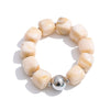 Acrylic Square Beads Chain Necklace Bracelet Bangle Stainless Steel Handmade Jewelry Green Khaki Pink Amber - Image 41