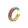 Clip On Cuff Earrings with Heart Star Cross and Rainbow Stone Designs - Image 20