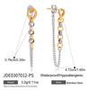 Mixed Color Long Tassel Earrings For Women Minimalist Gold Plated Stainless Steel Earrings Jewelry Gift - Image 9